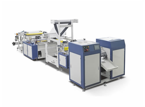 HSLJ-1000/1200AR 全自動垃圾袋底封對折制袋機